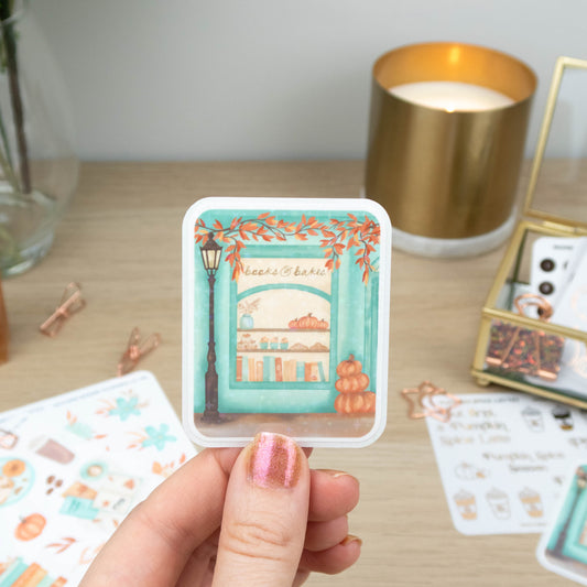BOOKS & BAKES - SINGLE STICKER