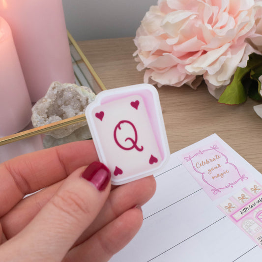 QUEEN OF HEARTS - SINGLE STICKER