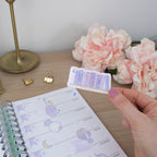 LAVENDER BOOK SHELF - SINGLE STICKER - Rebecca Yates