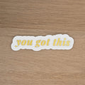 YOU GOT THIS - SINGLE STICKER