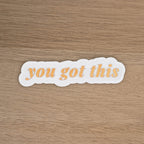 YOU GOT THIS - SINGLE STICKER