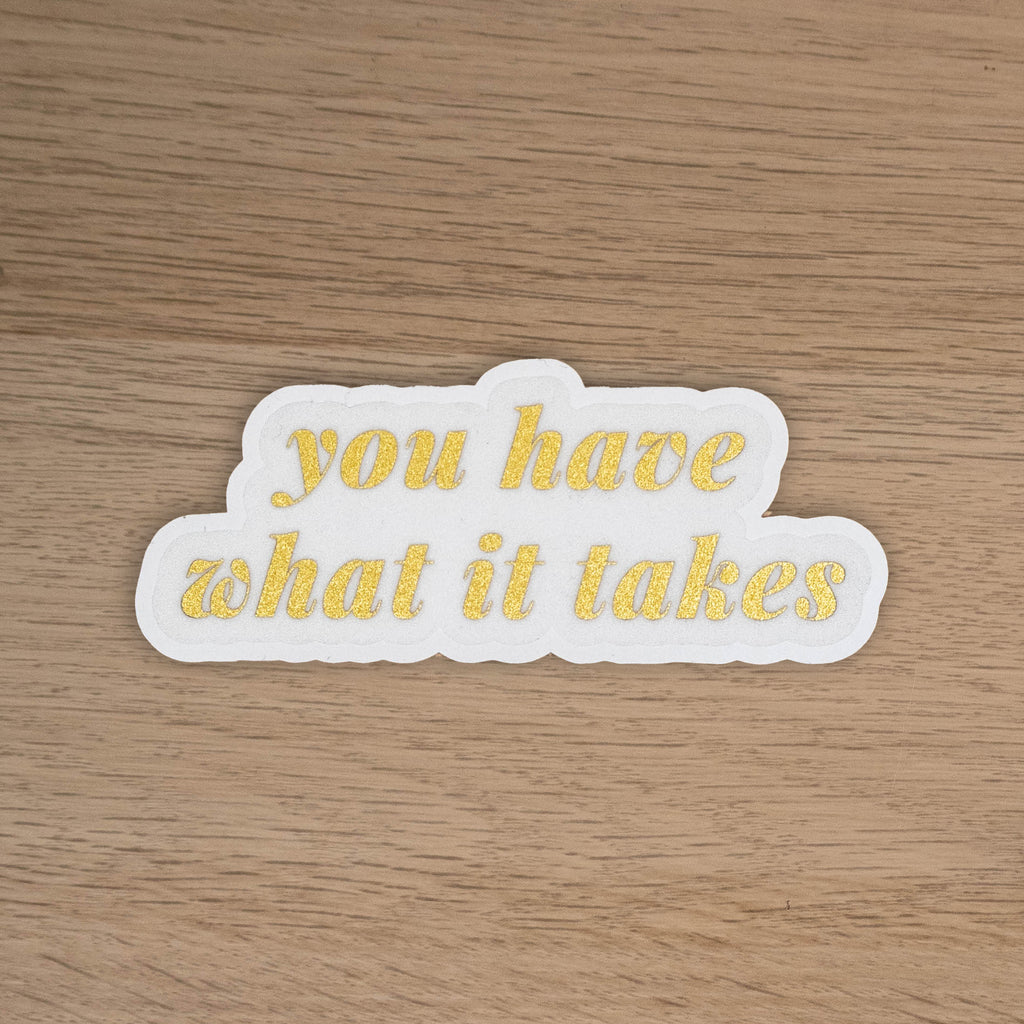YOU HAVE WHAT IT TAKES - SINGLE STICKER