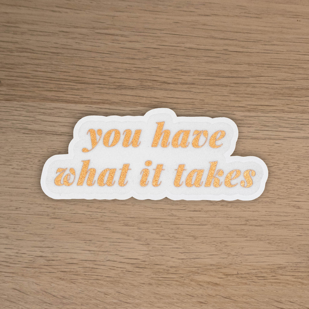 YOU HAVE WHAT IT TAKES - SINGLE STICKER
