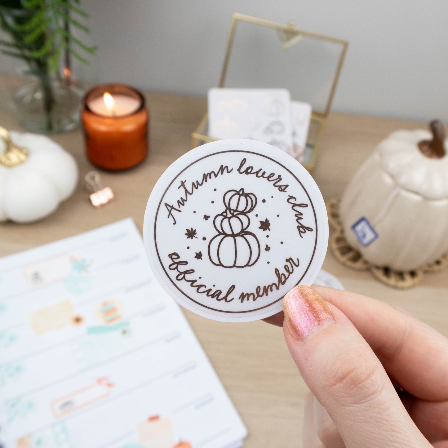 AUTUMN LOVERS CLUB - SINGLE STICKER