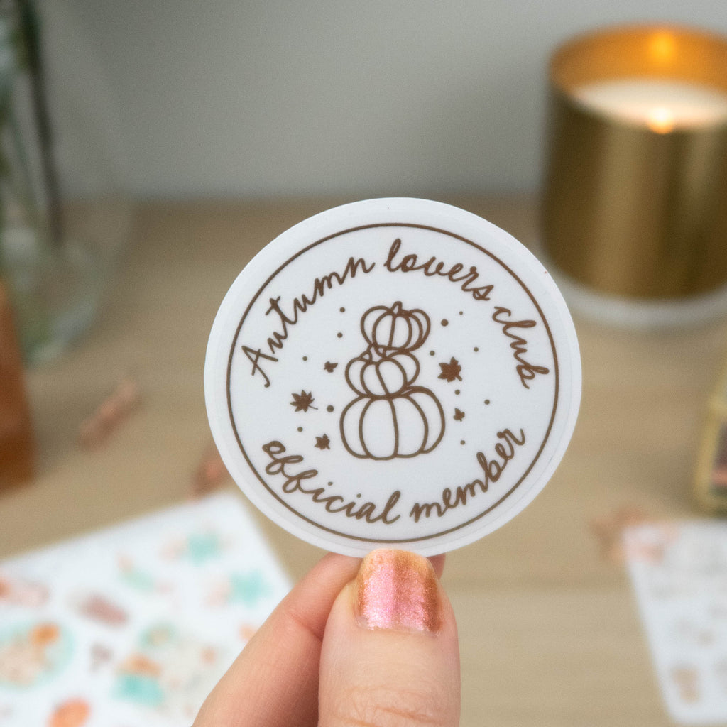 AUTUMN LOVERS CLUB - SINGLE STICKER - Rebecca Yates