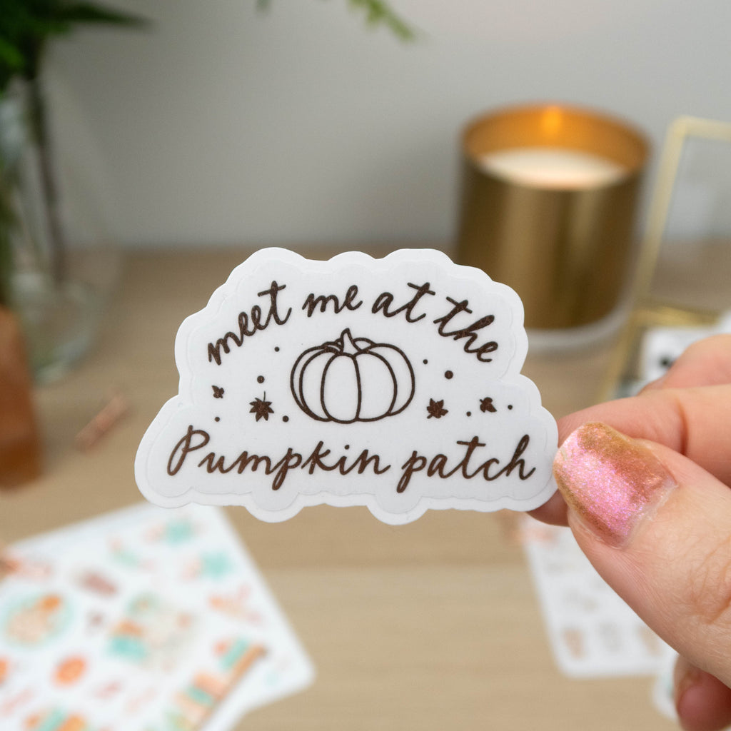 MEET ME AT THE PUMPKIN PATCH - SINGLE STICKER - Rebecca Yates