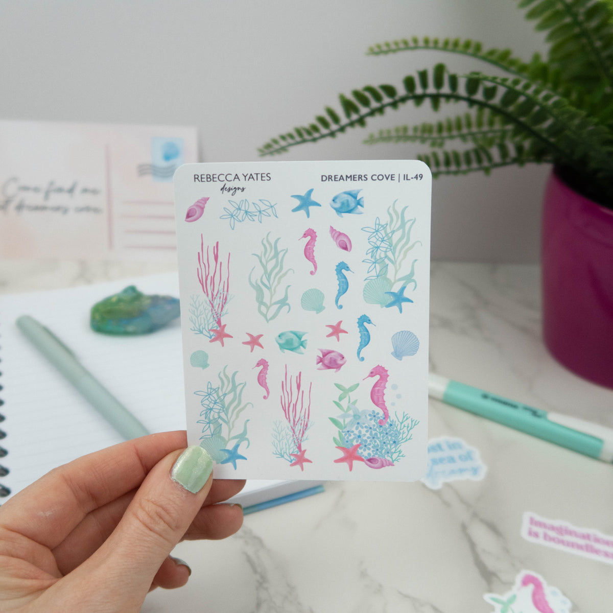 DREAMERS COVE - STICKER SHEET - Rebecca Yates
