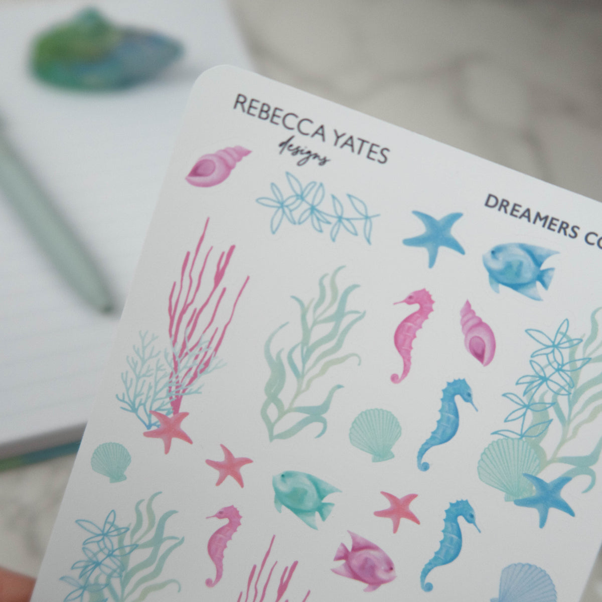DREAMERS COVE - STICKER SHEET - Rebecca Yates
