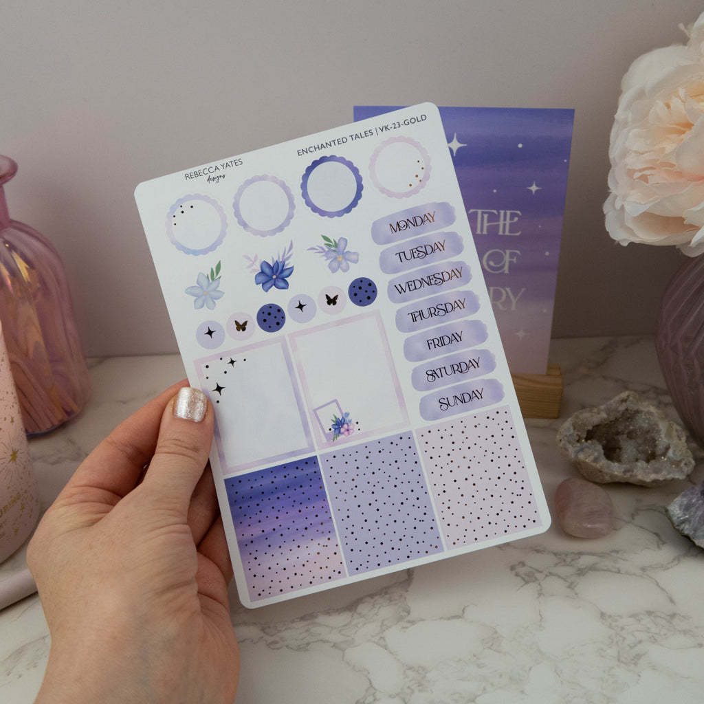 ENCHANTED TALES - VERTICAL PLANNER WEEKLY KIT - Rebecca Yates