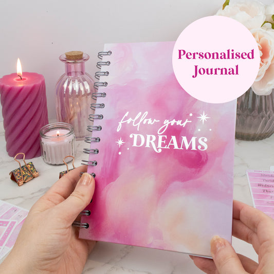 FOLLOW YOUR DREAMS - LUXE PERSONALISED JOURNAL