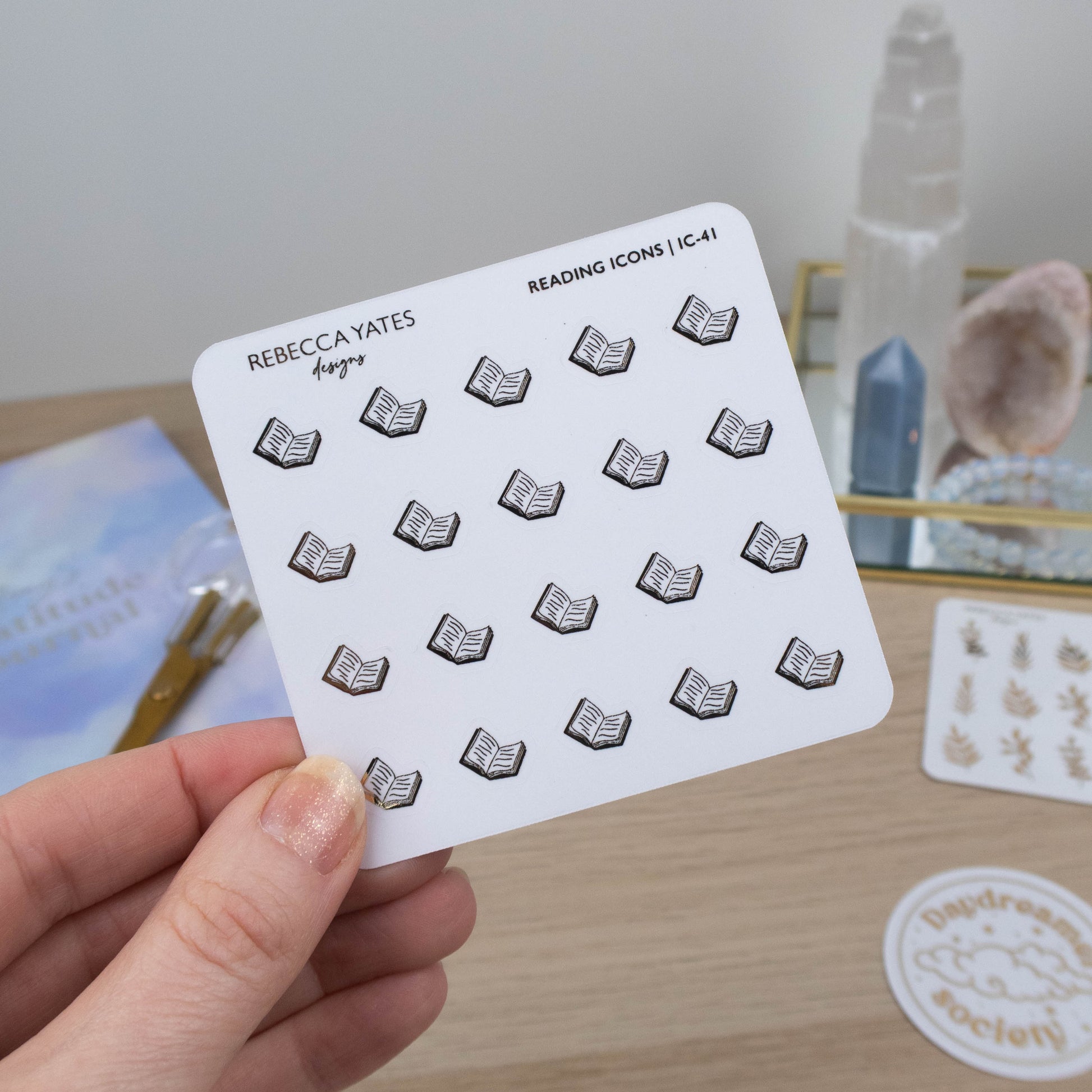 BOOKS - FOILED PLANNER STICKERS - Rebecca Yates