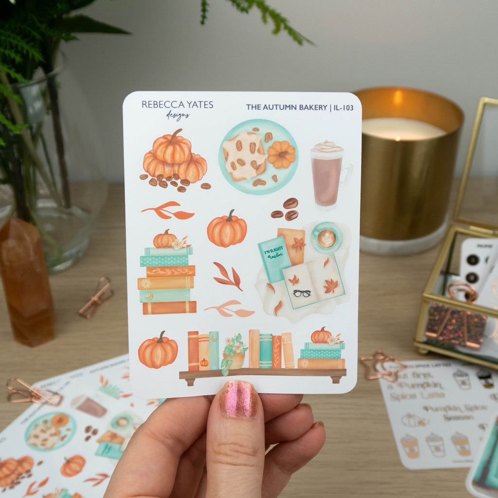 THE AUTUMN BAKERY - PLANNER STICKER SHEET - Rebecca Yates