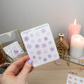 SMALL PURPLE SNOWFLAKES - PLANNER STICKER SHEET