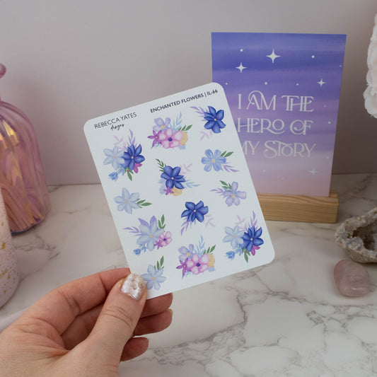 ENCHANTED FLOWERS - PLANNER STICKER SHEET