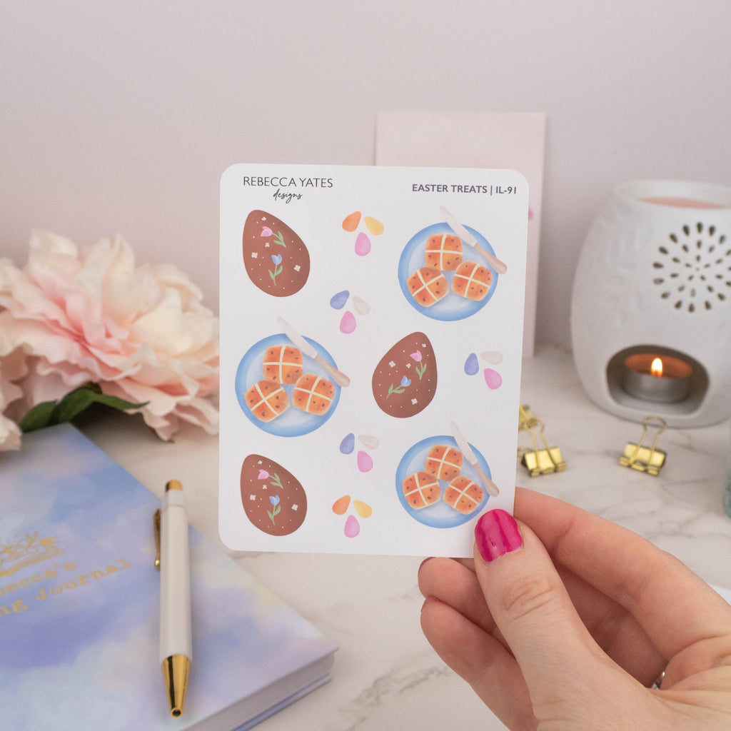 EASTER TREATS - PLANNER STICKER SHEET - Rebecca Yates