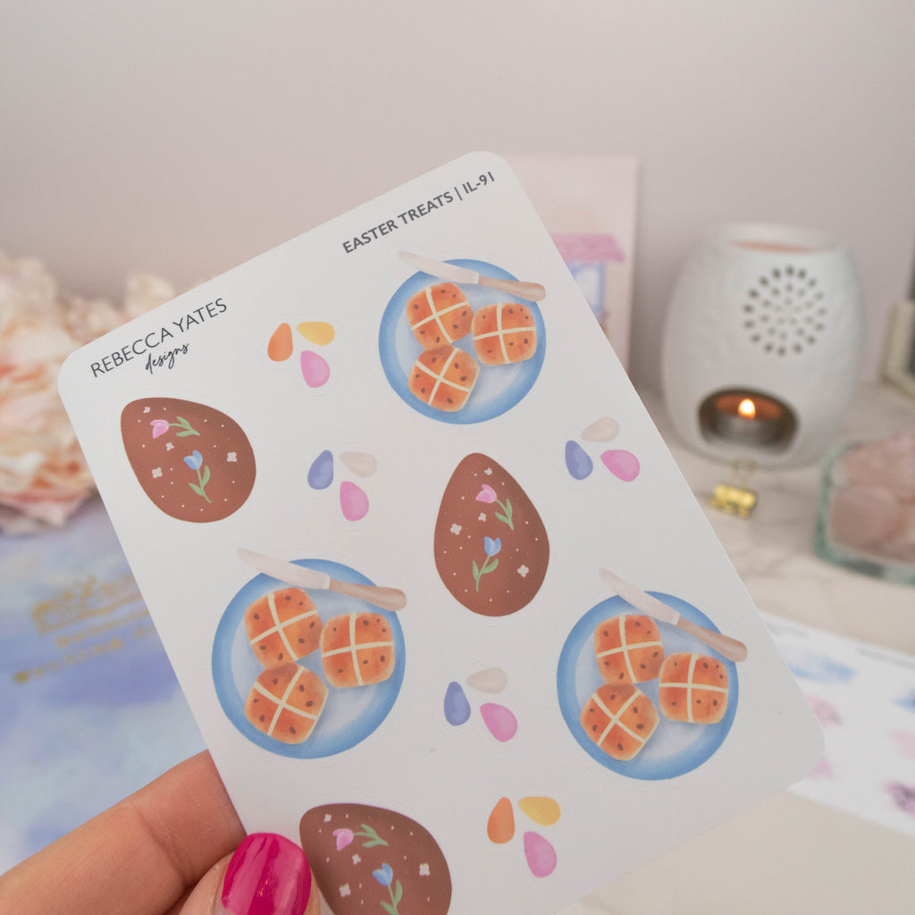 EASTER TREATS - PLANNER STICKER SHEET - Rebecca Yates