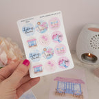 SILVER LININGS CIRCLES - PLANNER STICKER SHEET - Rebecca Yates