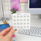 JOURNALS - FOILED ICON PLANNER STICKERS - Rebecca Yates