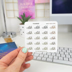 TRAINERS - FOILED ICON PLANNER STICKERS - Rebecca Yates