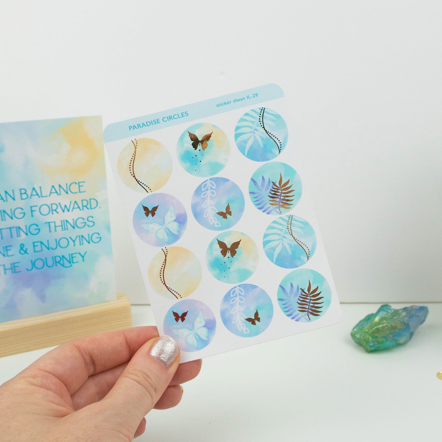 PARADISE CIRCLES - PLANNER STICKER SHEET