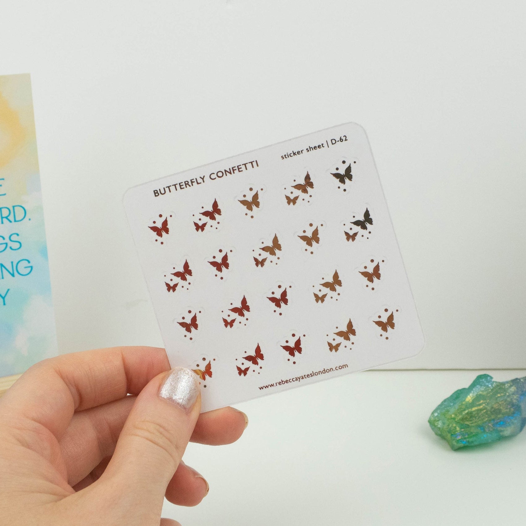 BUTTERFLY CONFETTI - FOILED PLANNER STICKERS - Rebecca Yates