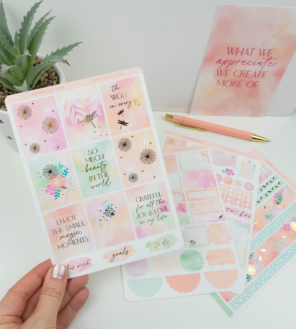 APPRECIATION - VERTICAL PLANNER WEEKLY KIT - Rebecca Yates