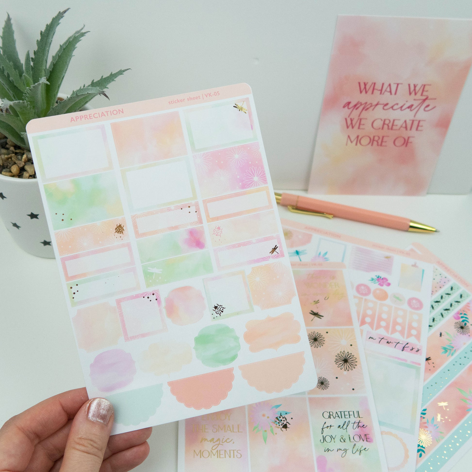 APPRECIATION - VERTICAL PLANNER WEEKLY KIT - Rebecca Yates