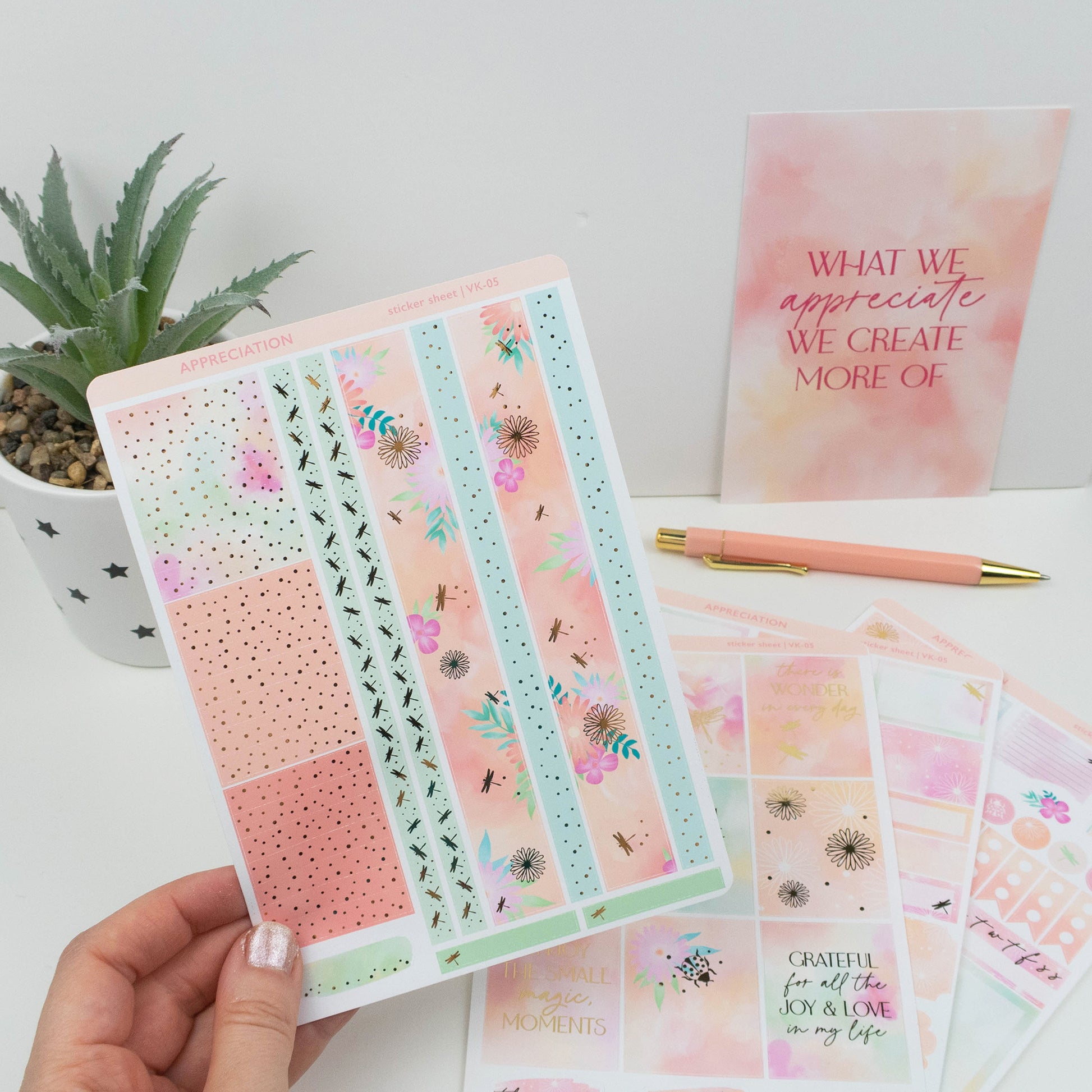 APPRECIATION - VERTICAL PLANNER WEEKLY KIT - Rebecca Yates
