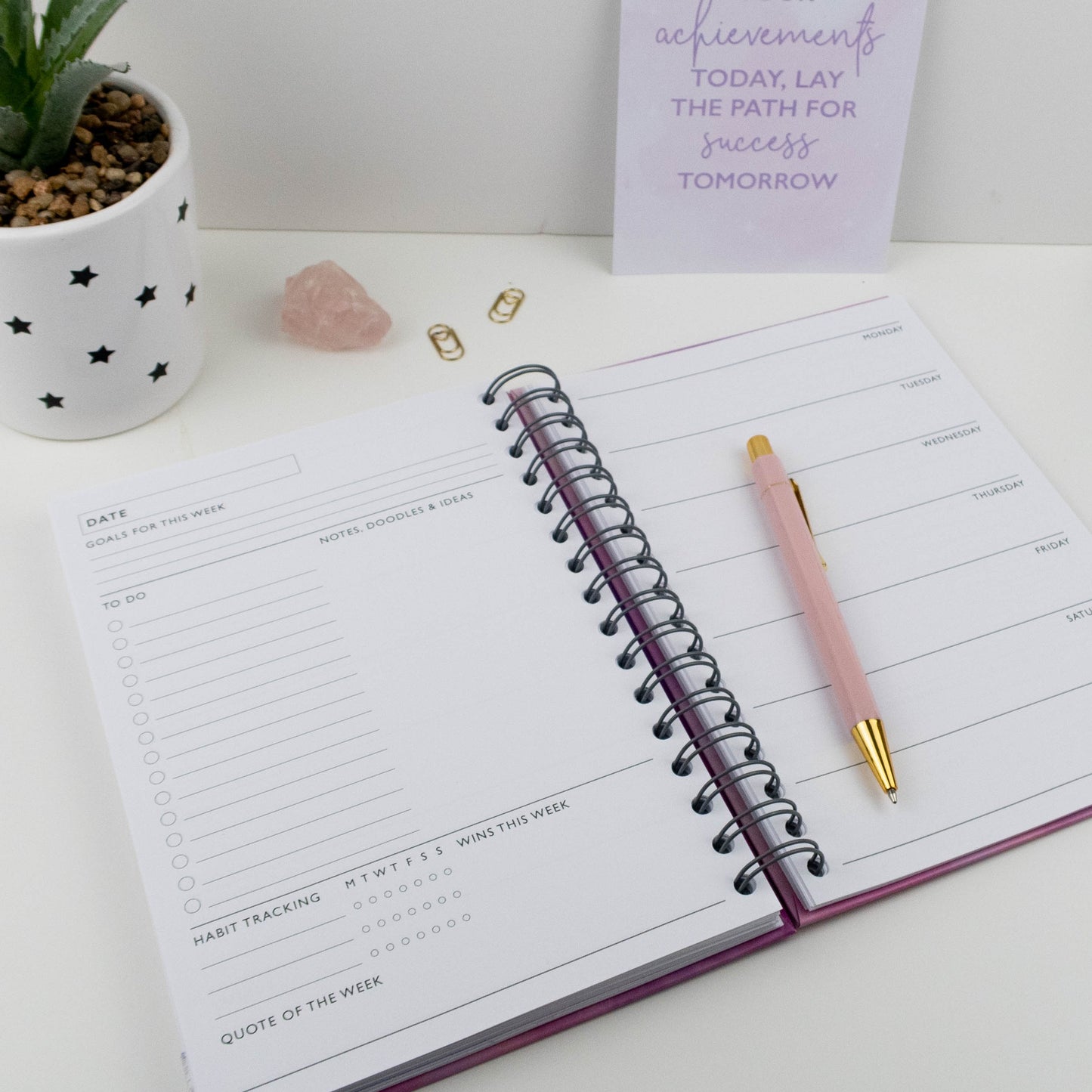 DREAM, PLAN, ACTION - PERSONALISED PLANNER