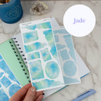DREAMERS COVE TORN PAPER SAMPLERS - STICKER SHEET - Rebecca Yates