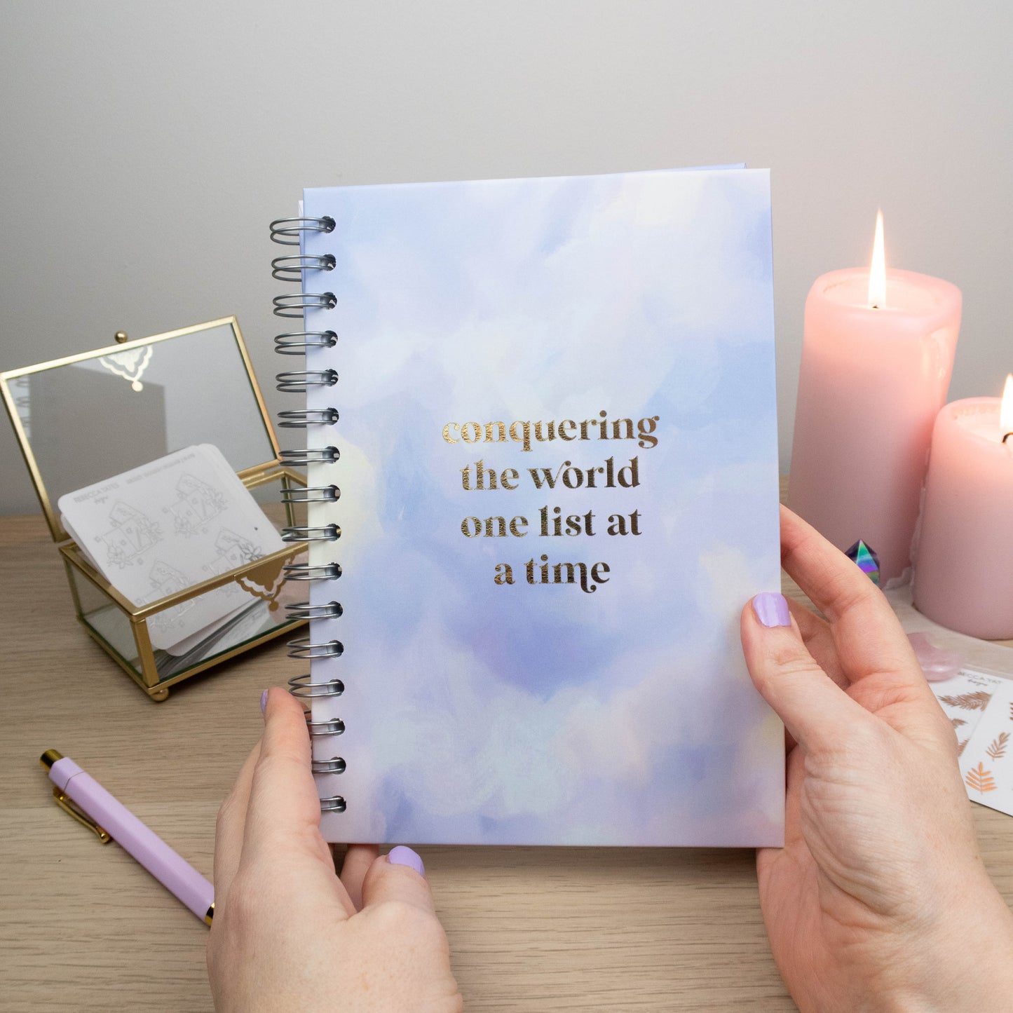 CONQUERING THE WORLD ONE LIST AT A TIME  - JOURNAL & GIFT BOX