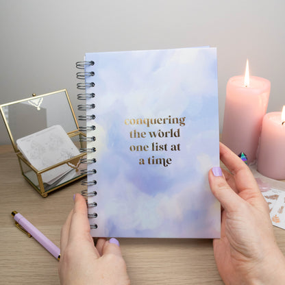 CONQUERING THE WORLD ONE LIST AT A TIME  - JOURNAL & GIFT BOX