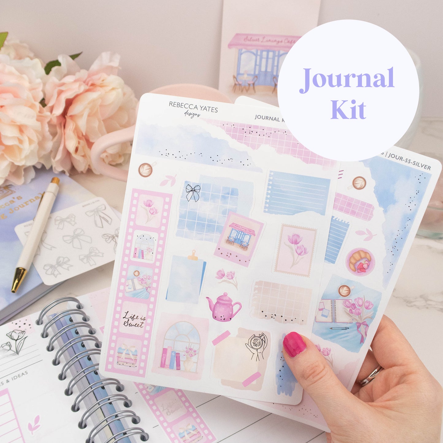 SILVER LININGS - BIG CREATIVE STICKER BUNDLE - Rebecca Yates