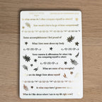 LETTING GO OF COMPARISON JOURNAL PROMPTS - FOILED STICKER SHEET - Rebecca Yates