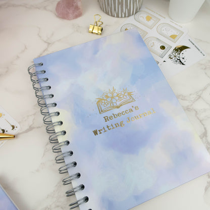 ANY TEXT YOU LIKE (FLOWERS) - LUXE PERSONALISED JOURNAL