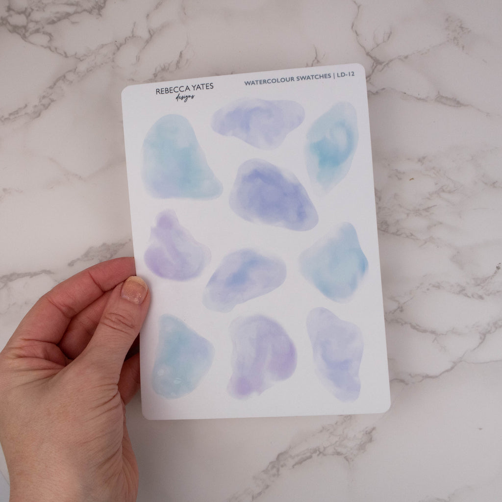 SECRET GARDEN - WATERCOLOUR SWATCHES - Rebecca Yates