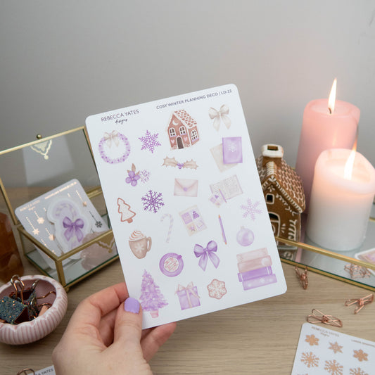 COSY WINTER PLANNING  DECO  - PLANNER STICKER SHEET