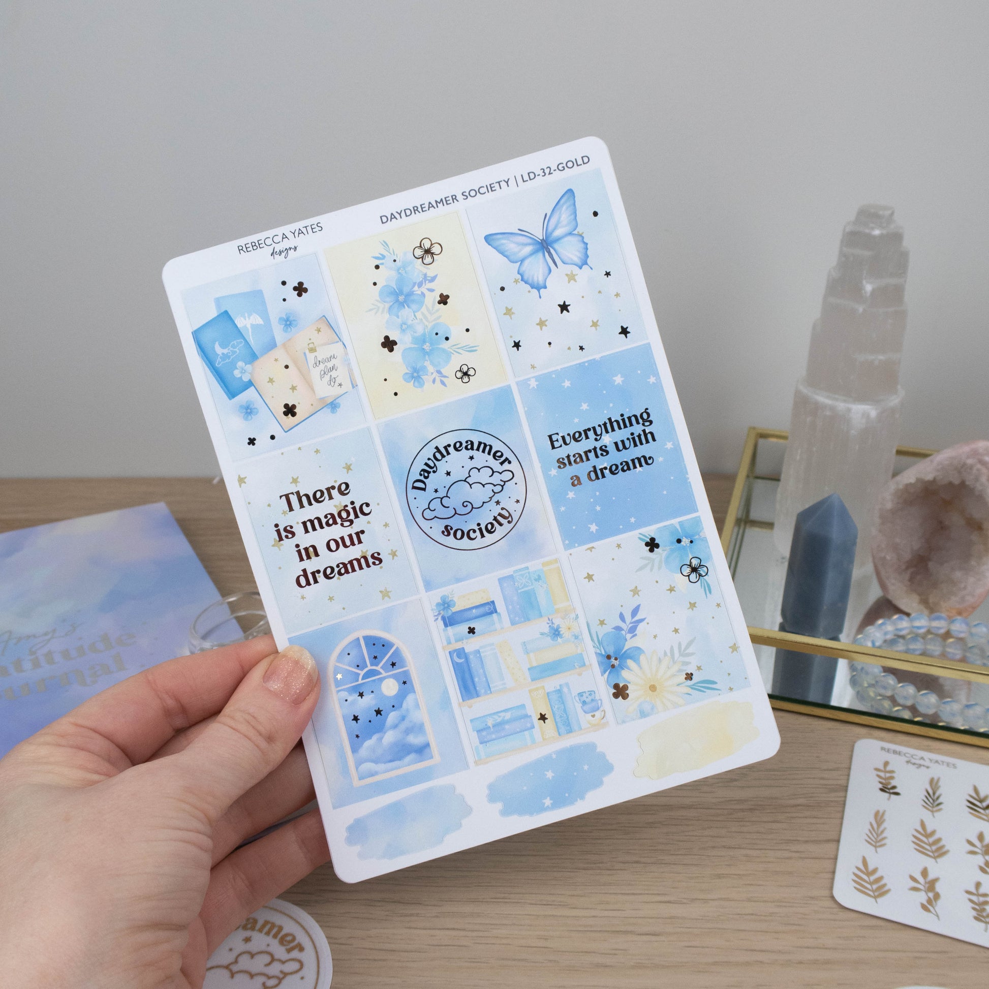 DAYDREAMER SOCIETY FULL BOXES  - PLANNER STICKER SHEET - Rebecca Yates