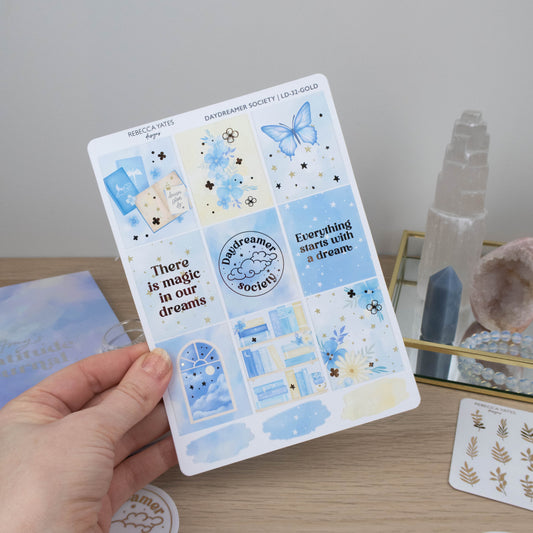 DAYDREAMER SOCIETY FULL BOXES  - PLANNER STICKER SHEET - Rebecca Yates