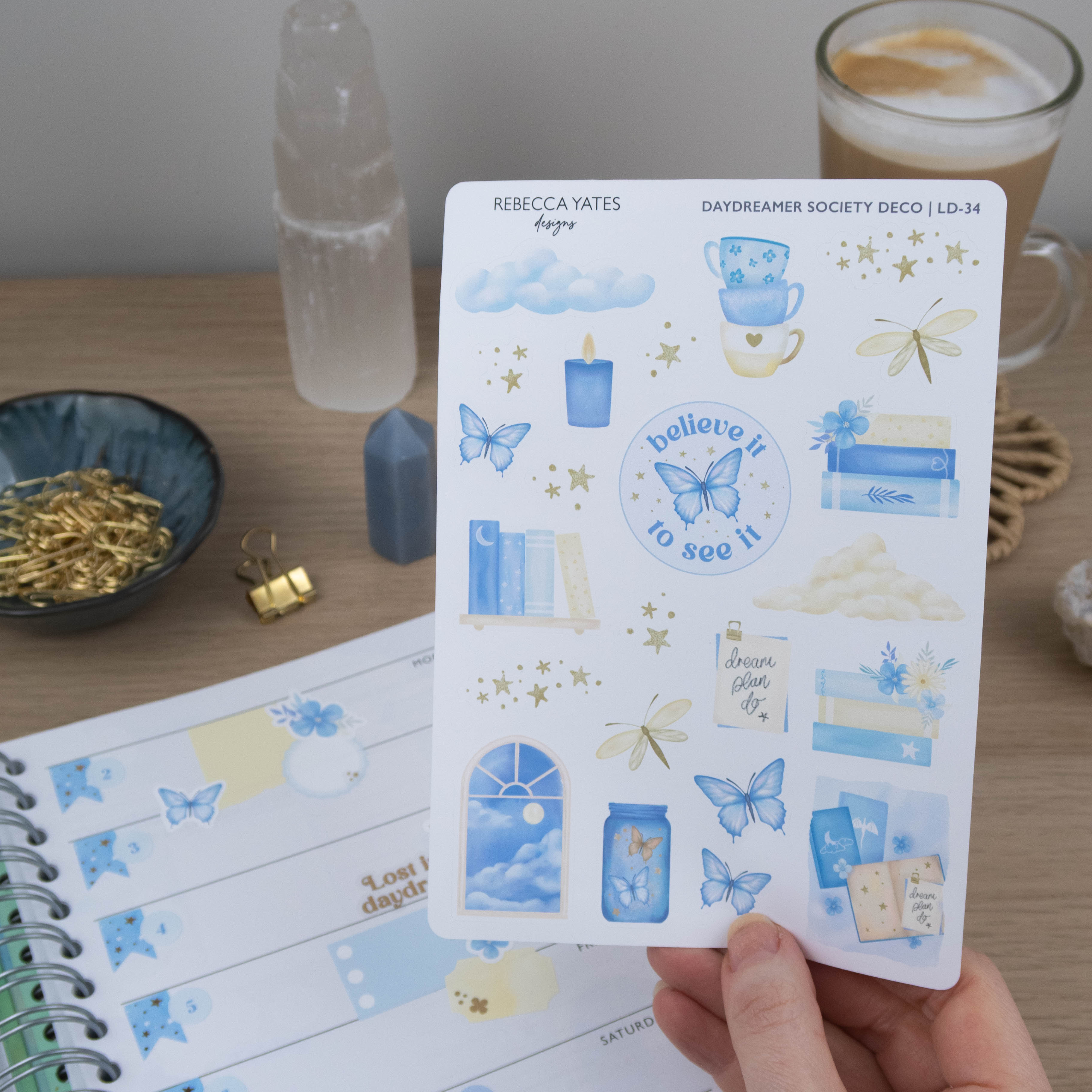 DAYDREAMER SOCIETY DECO - STICKER SHEET - Rebecca Yates