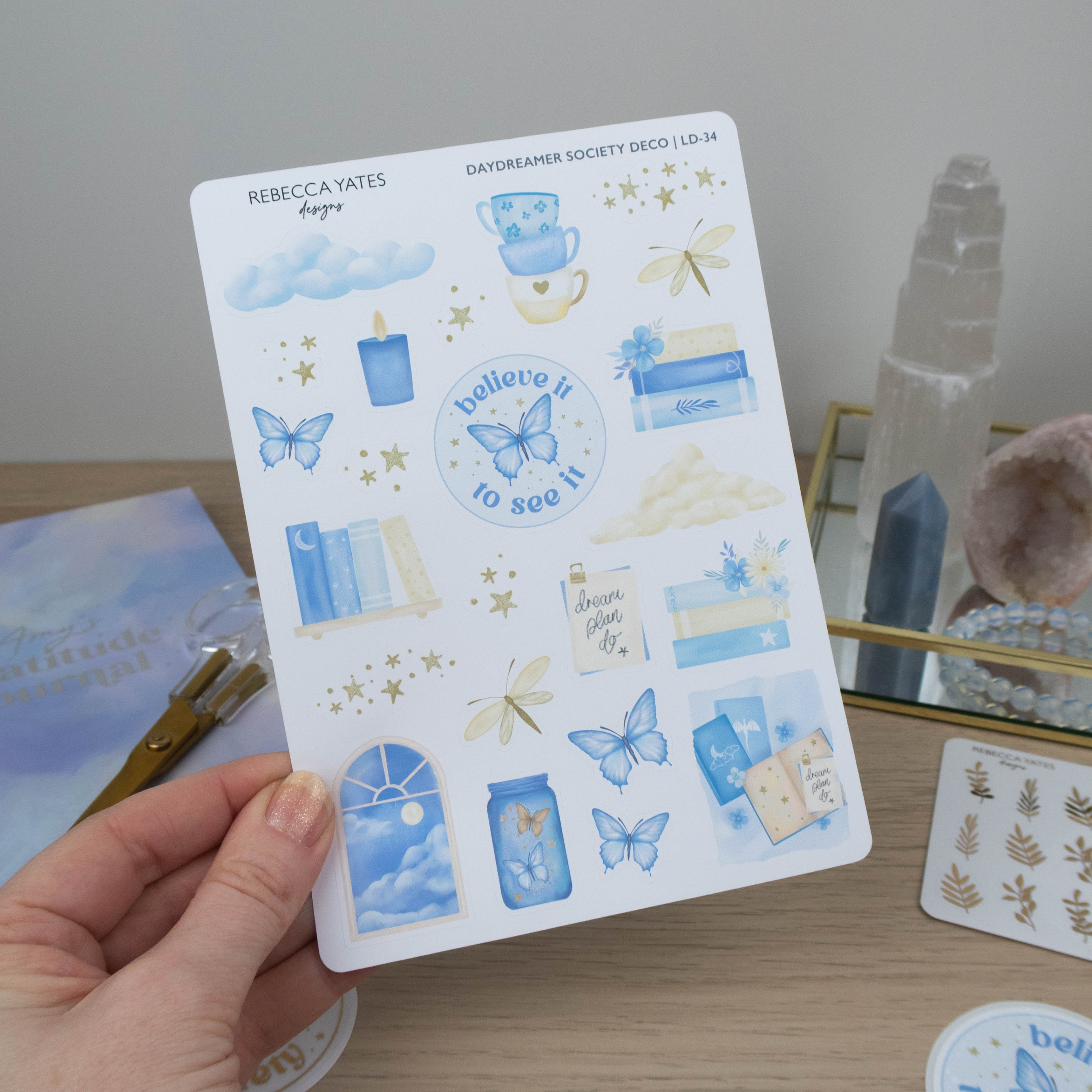 DAYDREAMER SOCIETY DECO - STICKER SHEET - Rebecca Yates