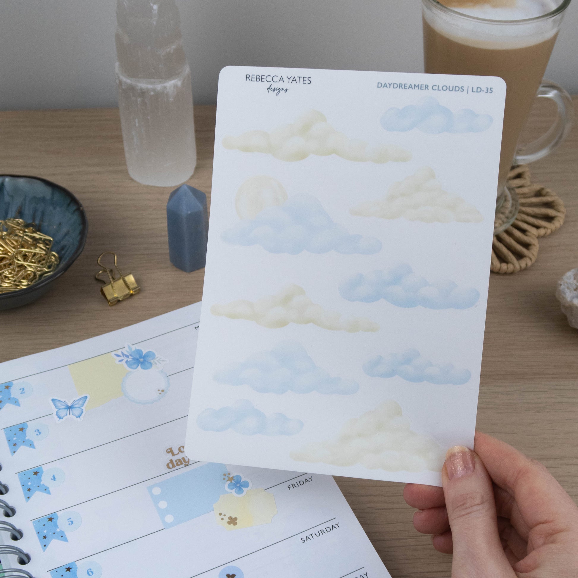 DAYDREAMER CLOUDS  - STICKER SHEET - Rebecca Yates