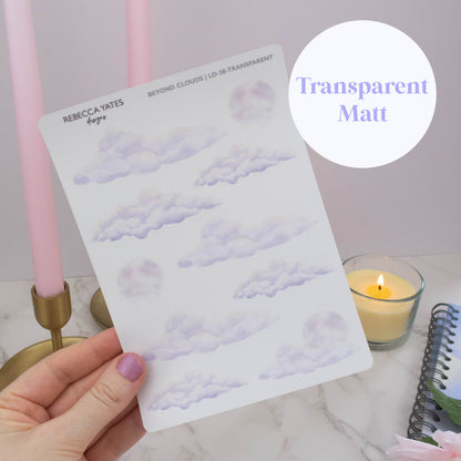 BEYOND CLOUDS  - STICKER SHEET (TRANSPARENT)