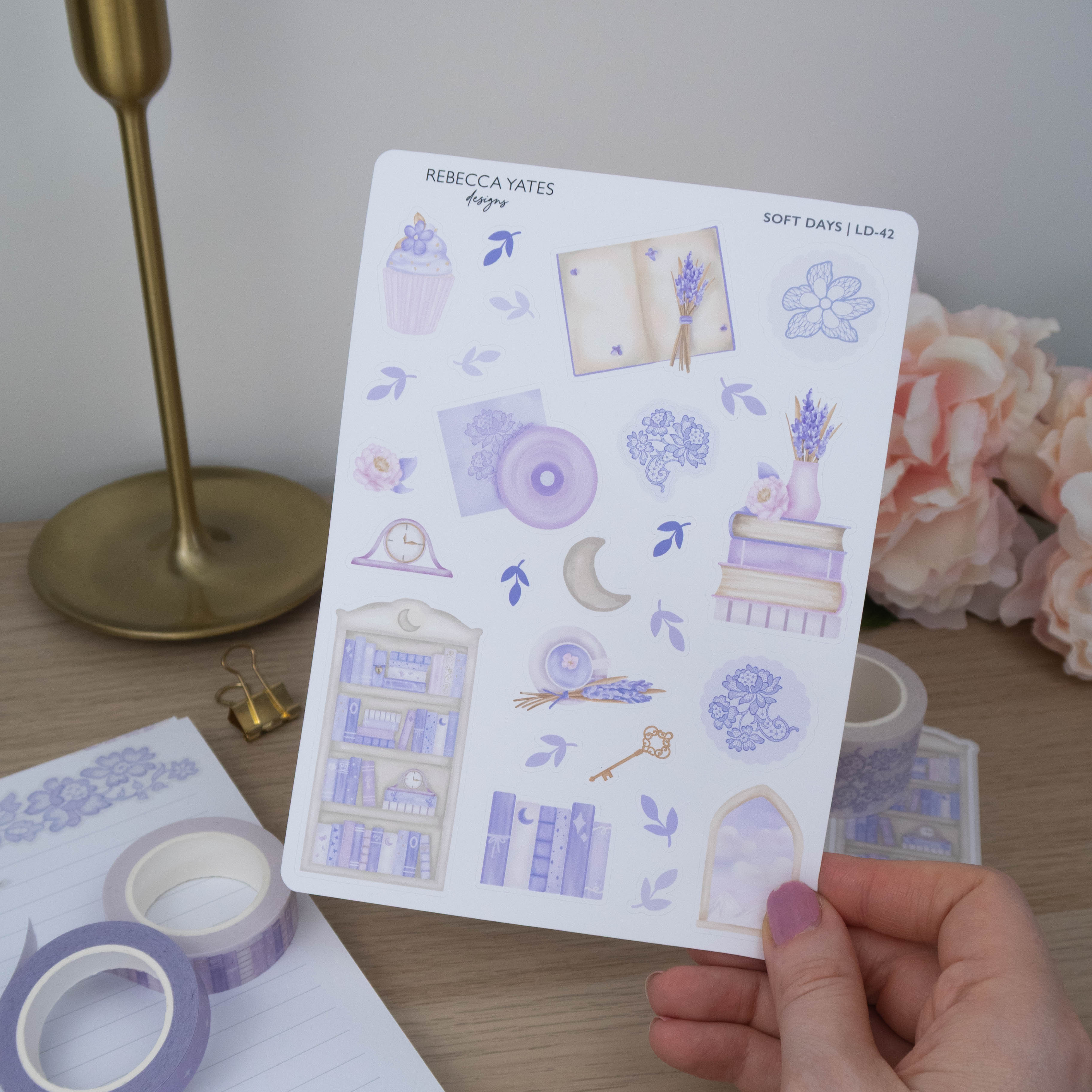 SOFT DAYS DECO - STICKER SHEET - Rebecca Yates