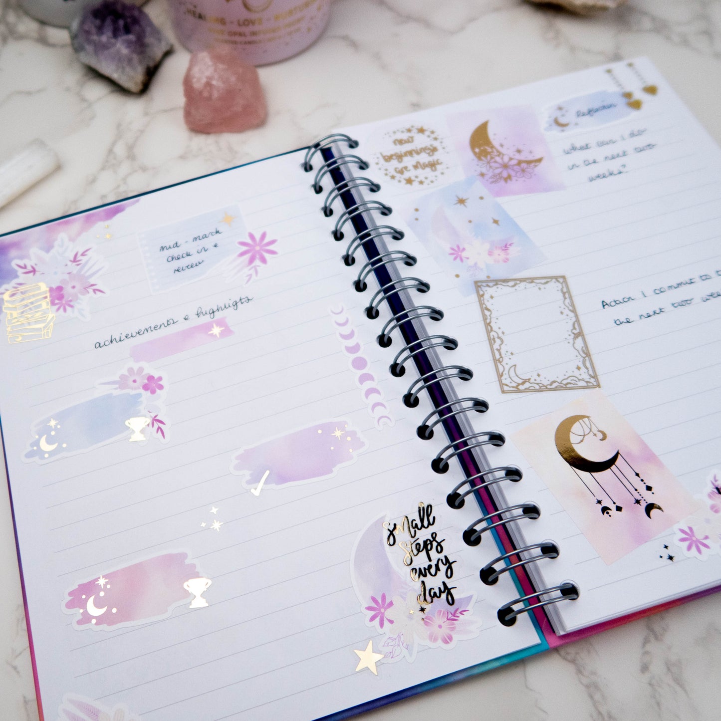 DANCE WITH THE MOON - VERTICAL PLANNER WEEKLY KIT