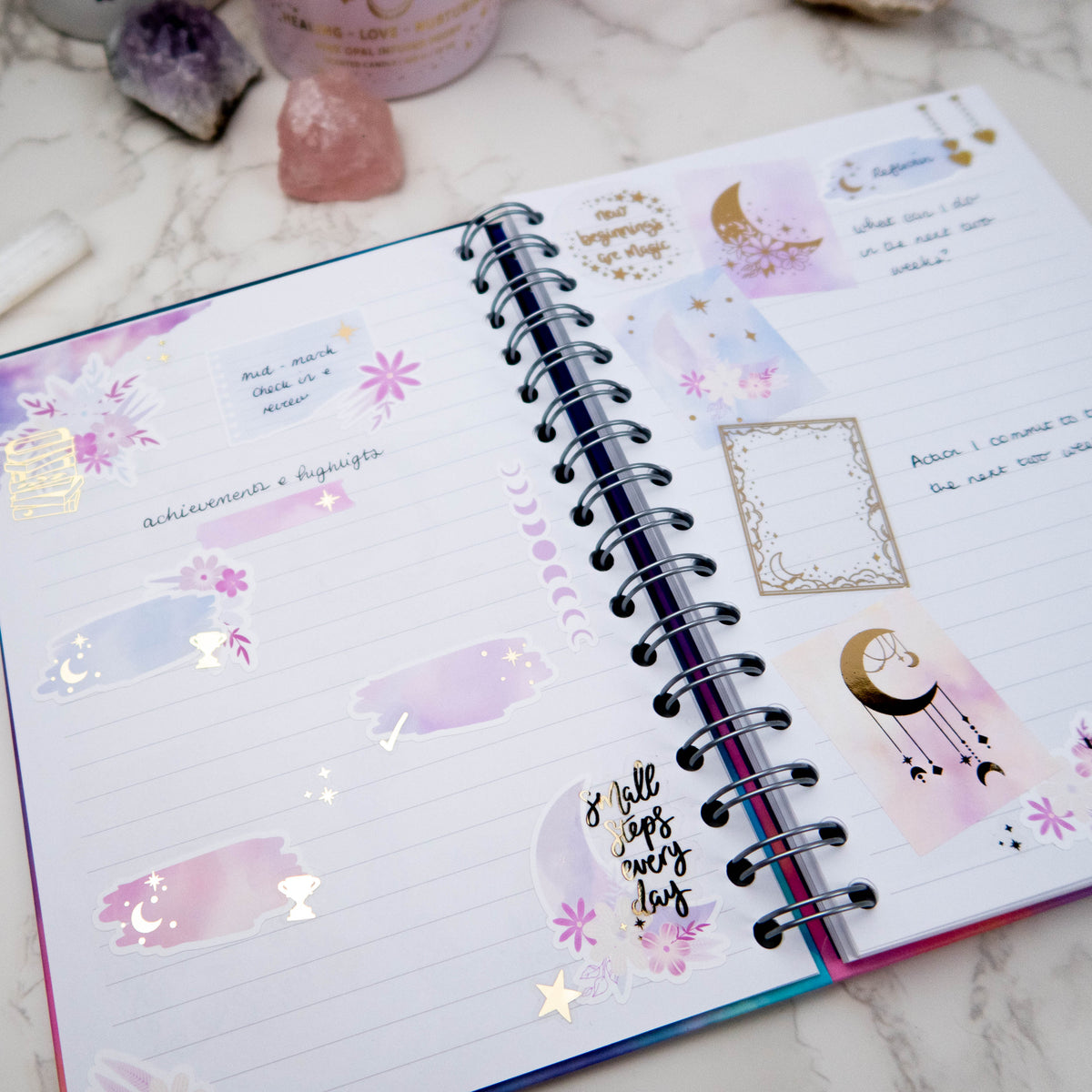 DANCE WITH THE MOON - VERTICAL PLANNER WEEKLY KIT - Rebecca Yates