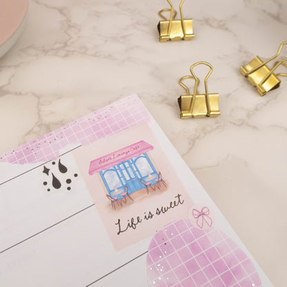 LIFE IS SWEET - FOILED PLANNER STICKER QUOTES