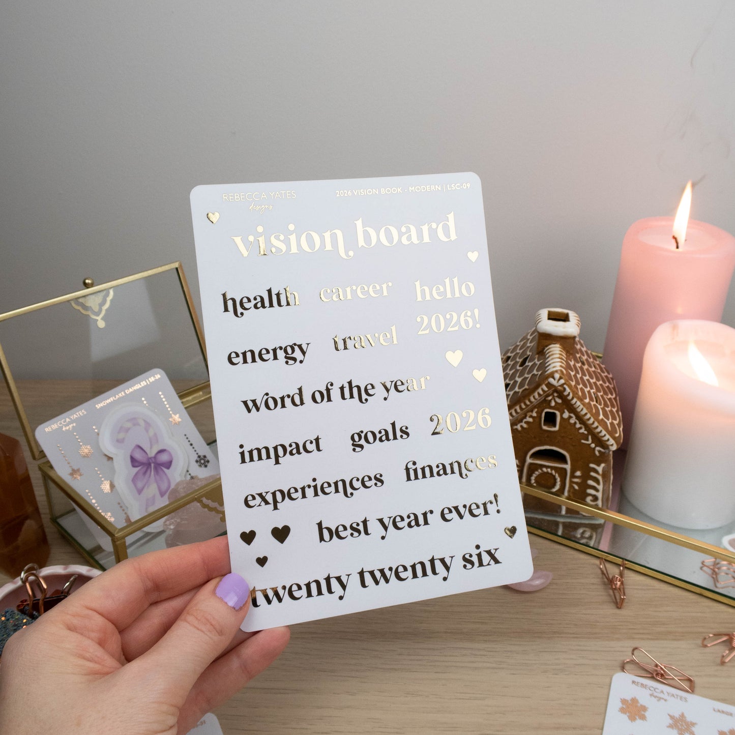 2026 VISION BOARD STICKER SHEET (MODERN)