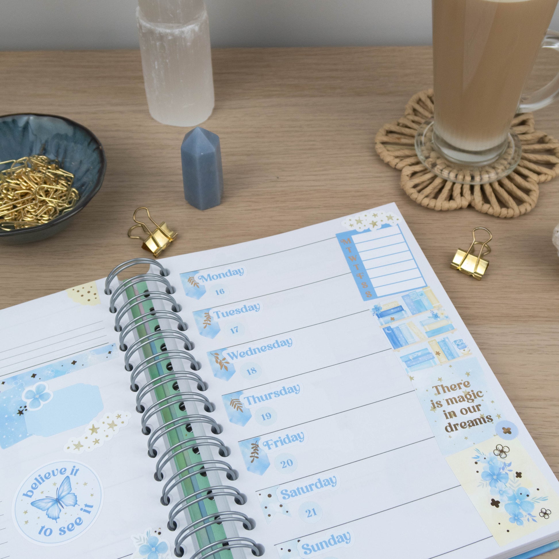 DAYDREAMER SOCIETY DAYS OF THE WEEK - PLANNER STICKER SHEET - Rebecca Yates