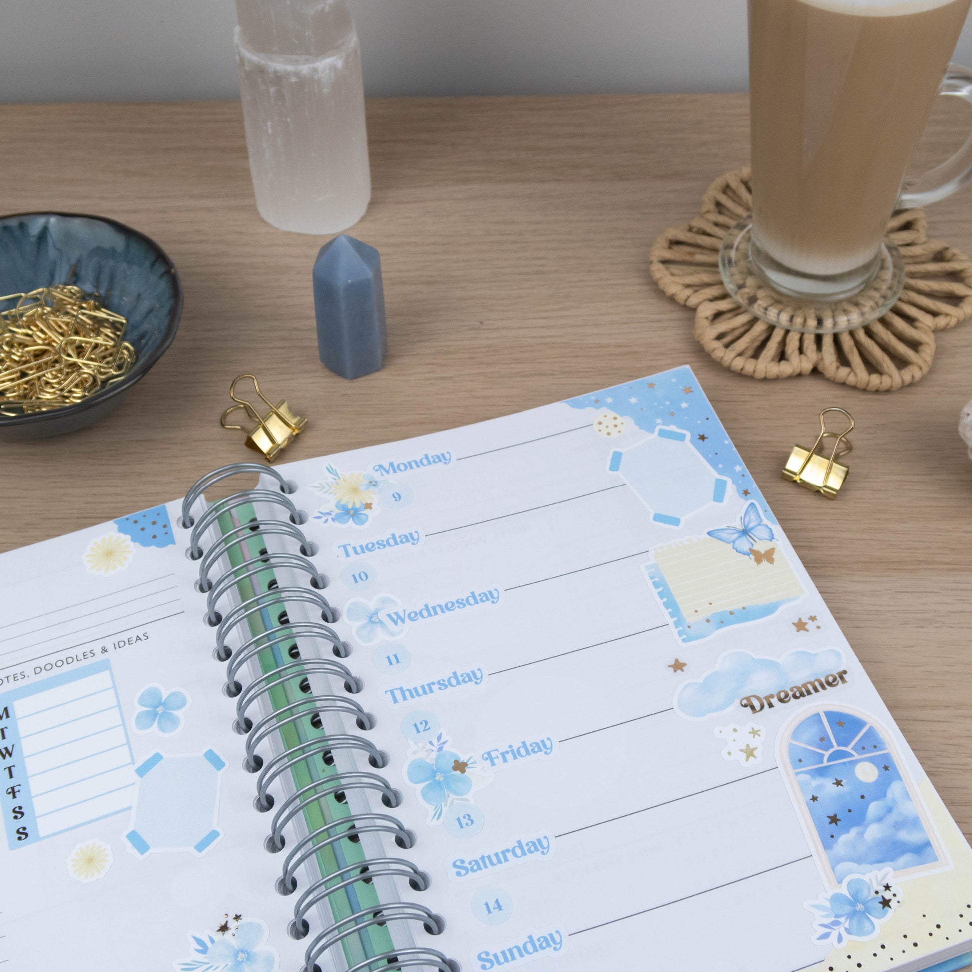 DAYDREAMER SOCIETY DAYS OF THE WEEK - PLANNER STICKER SHEET - Rebecca Yates